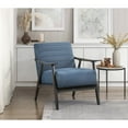 thumbnail image 4 of Lexicon Greeley Upholstered Wood & Velvet Accent Chair in Gray and Blue, 4 of 4