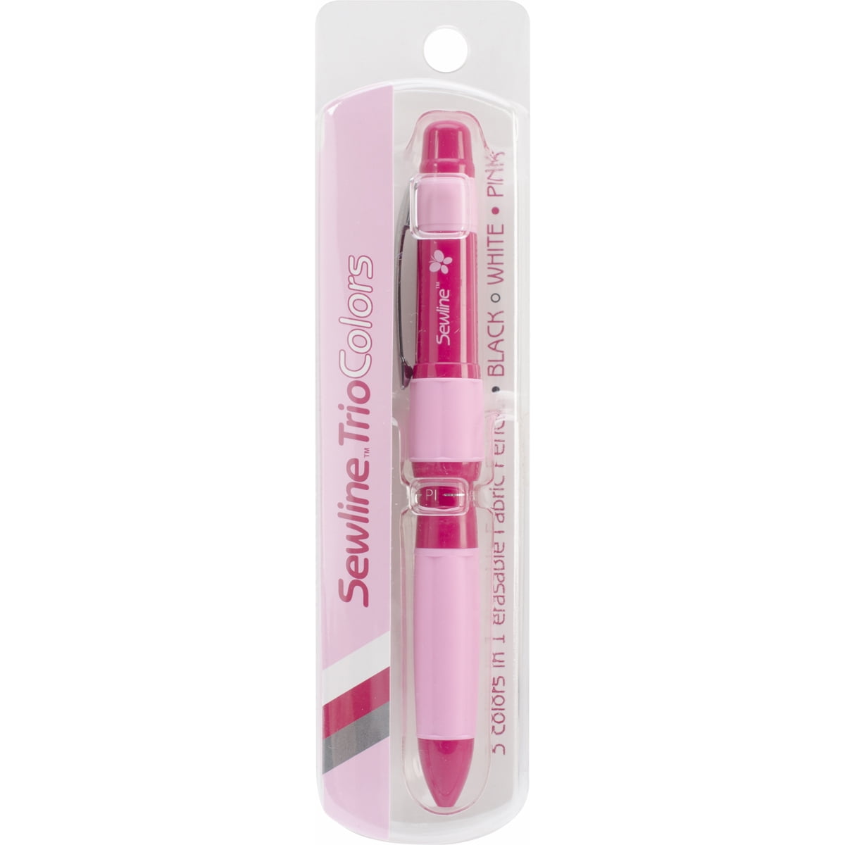 Sewline Mechanical Fabric Pencil Trio-Black, White & Pink