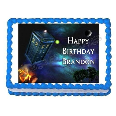 Tardis Edible Cake Topper Tardis Edible Cake Topper