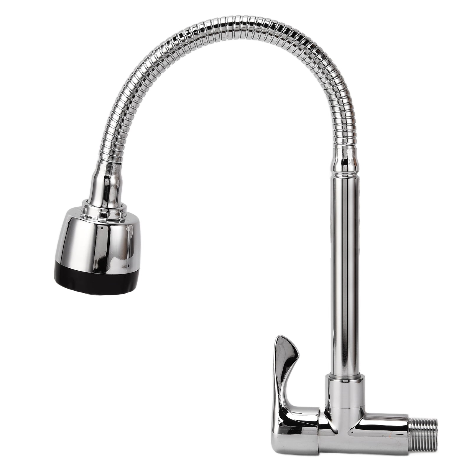 YAHHU Kitchen Sink Faucets, 360 Degree Rotating Pull Down Faucet, Copper Into The Wall Universal Installation, Rust Proof, Easy Install, Single Tap (13.39 inches / 34 cm)