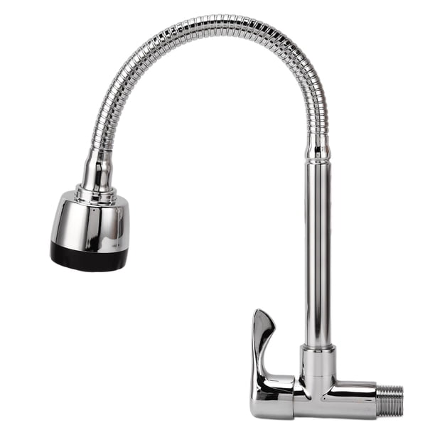 Grifo Giratorio De 360 grados Para Fregadero De Cocina, Grifo De Agua Fría De Latón Macizo Con Acabado A Prueba De óxido, Caño Giratorio De Alto, Aireador De Flujo