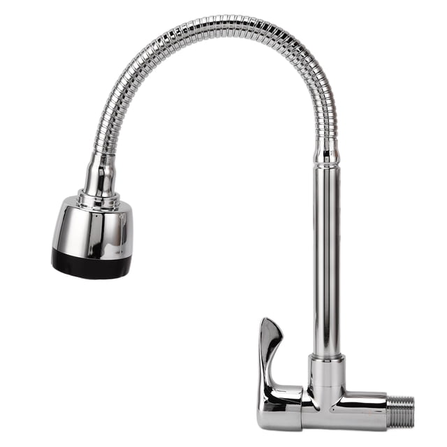 Grifo Giratorio De 360 grados Para Fregadero De Cocina, Grifo De Agua Fría De Latón Macizo Con Acabado A Prueba De óxido, Caño Giratorio De Alto, Aireador De Flujo