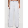 thumbnail image 5 of Women's Open Side Tie Wide Leg Jeans, 5 of 5