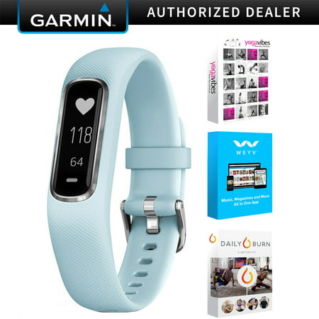 Garmin Vivosmart 4 Activity & Fitness Tracker Azure Blue S/M + Fitness Suite