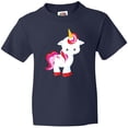 thumbnail image 3 of Inktastic Cute Little Unicorn With Red And Pink Mane, Hearts Youth T-Shirt, 3 of 5