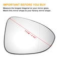 thumbnail image 3 of Reemplazo de vidrio del espejo retrovisor derecho calefaccionado de Unique Bargains para OPEL para VAUXHALL ZAFIRA C, 3 of 6