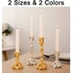 thumbnail image 4 of Juego de 2 Candeleros Candelabros Candelabros en Decoración de Metal Plateado, Candelero de Decoración Vintage, Plata 18*6.5cm TUNC Sencillez, 4 of 5