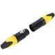 thumbnail image 2 of Conectores de audio XLR de alta gama chapados en plata y con acabado amarillo para soldar de forma casera, macho a hembra, 2 of 8