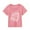 Pink, variant on Girls Shirts Football Fans Sports Rugby Lovers Summer Kids Character Football Rugby Letter Printing Short Sleeve Out Wear T Shirt