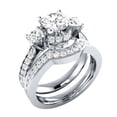 thumbnail image 1 of Anillos para mujer Conjunto 2 en 1 Anillo de diamante brillante desmontable Conjunto de joyas Anillos de boda de compromiso Anillo de zirconia para mujer Regalo del festival del día de San Wmkox8yii  fajkfhkj3155, 1 of 2