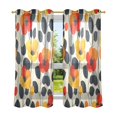 thumbnail image 6 of Yayeee Window Curtains Light Filtering 63"x42" Grommet Panel Pair Home Living Room Decor, Floral Pattern, 6 of 7