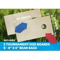 thumbnail image 4 of Triumph 2' x 4' Woodie Tournament Cornhole Bean Bag Toss Set, 4 of 18