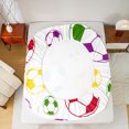 thumbnail image 5 of Homewish Colorful Football Bed Sheets,Soccer Sport King Sheets,Boys Ball Game Sheet Set For Boys Kids,Super Cozy Room Decor,4pcs, 5 of 7