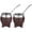 Light Brown, variant on 2 Pcs Yerba Mate Cup Set, 6.1 oz Stainless Steel Mate Cup with Wide Mouth & Narrow Mouth, Tea Cup for Traditional Mate Tea Drinking, Non-slip Faux Leather Body, Stainless Steel Straws
