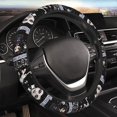 thumbnail image 2 of Wed-Nesday Steering Wheel Cover Elastic Stretch Breathable Vehicle Steering Wheel Protector Car Interior Accessories, 2 of 7