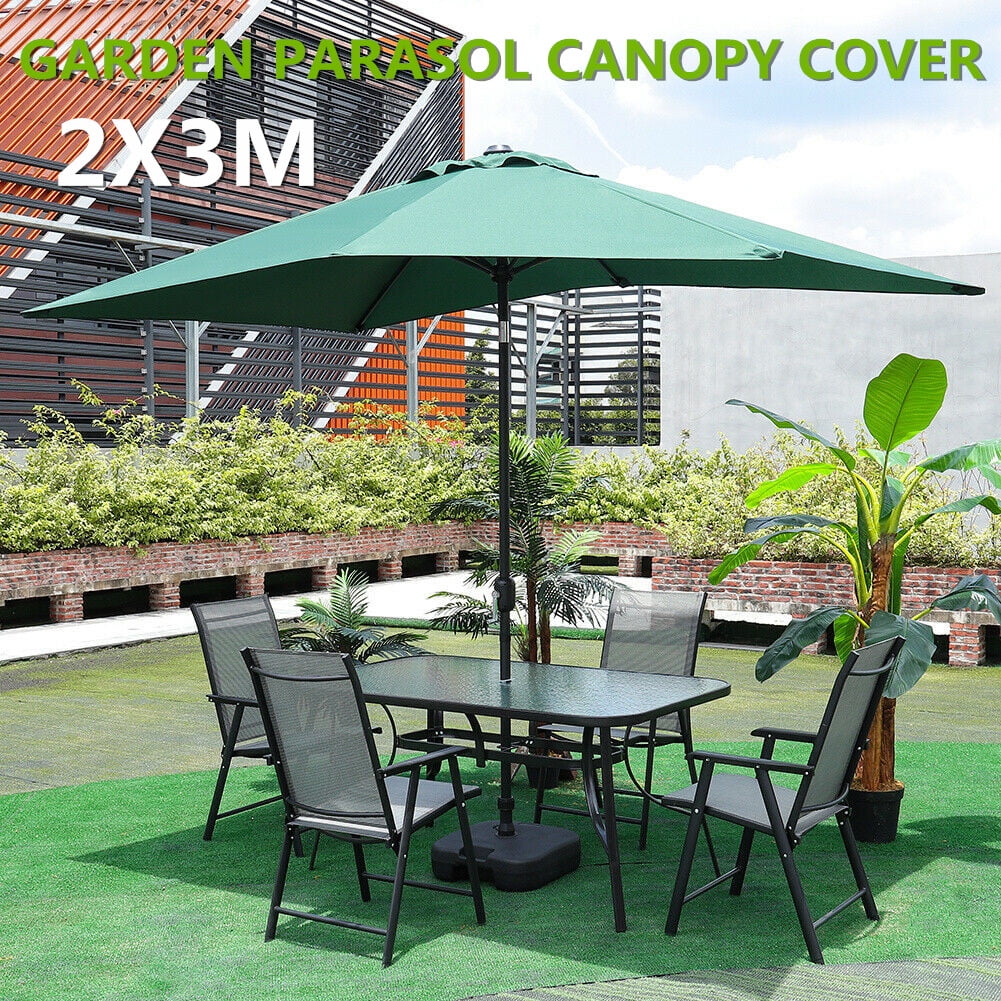 9 6 Ribs Umbrella Replacement Canopy Strong Thick Garden