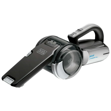 BLACK DECKER dustbuster Pivot Cordless Handheld Vacuum, for Home & Car, with Pivoting Wide Mouth Nozzle, BDH2000PL, Black