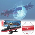 thumbnail image 2 of Toy Submarine Military Toy Naval Ship with Launching Function Model Ship with Sound Effects Army Toy War Ship Play Set for Kids 17.5 Inches Boat with Display Stand, 2 of 9