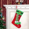 thumbnail image 3 of Christmas Stocking Home Decorations Gifts, Funny Elf Pattern Xmas Present Socks, 3 of 5