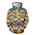 thumbnail image 3 of WILLBEST Sudaderas Deportivas Hombre Hombres Viento Africano Manga Larga Estampados Cálido Sudadera con Capucha Pulóver Tops Sudor XXGrande, 3 of 3