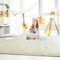 thumbnail image 7 of Junovo Super Soft Fluffy Area Rugs Modern Shag Rug for Bedroom Living Room,Cute Carpets for Kids Nursery Girls Home Dorm,4'x6',Cream White, 7 of 7
