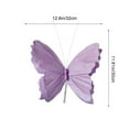 thumbnail image 3 of Butterfly Flower Wreath Garland, Artificial Floral Door Wreath, Spring Summer Wedding Party Outdoor Decoration ( Purple ), 3 of 6