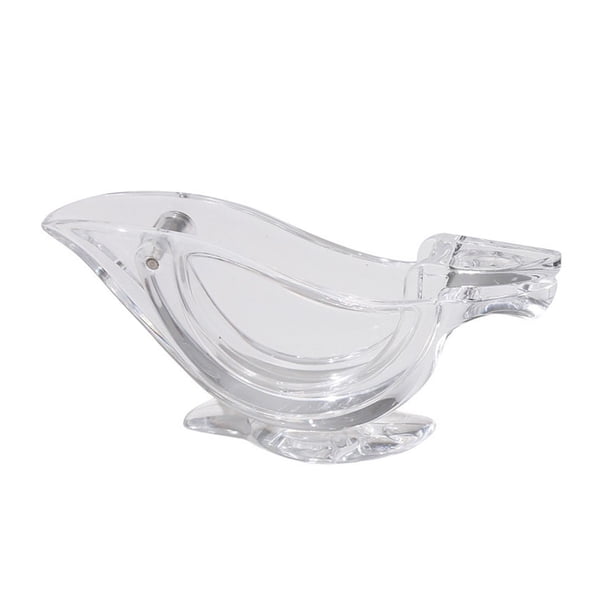 Exprimidor de mano en forma de pájaro, exprimidor de naranja acrílico transparente para cocina casera Ehuebsd Libre de BPA