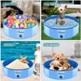 thumbnail image 4 of IGUOHAO Foldable Dog Pool, 39.5"x 12" Dog Pools for Large Dogs Portable PVC Pet Swimming Pool, Slip-Resistant Material Kiddie Pool for Dogs Cats and Kids, Collapsible Pet Bathing Tub, 4 of 7
