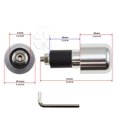 thumbnail image 4 of Poignée Argentée Barre de Poids CNC Slider Creux 7/8 Barres 6mm Slug, 4 of 4