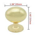thumbnail image 6 of Utopia Alley 5pcs Charlton Cabinet Ring Pull Knob - Decorative Cabinet Drop Pull Knobs for Cabinets and Drawers - Vintage Cabinet Hardware with Hand Finished Polished Gold - Pull Knobs 1.38", 6 of 6