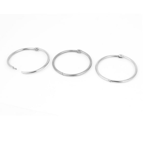 3 Pcs 70mm Book Hoops Binding Rings Scrapbook Album DIY Binder Loose Leaf Ring