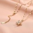 thumbnail image 2 of Collier pour Femmes Rotatif Strass - Pendentif Collier Charme Collier Clavicule, 2 of 8