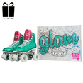 thumbnail image 6 of Crazy Skates Glam Roller Skates | Adjustable or Fixed Sizes | Glitter Sparkle Quad Skates for Women and Girls, 6 of 7