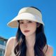 thumbnail image 5 of Sombreros con visera solar para mujer, ala grande, protección UV para verano, gorra de playa, 5 of 6