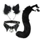 thumbnail image 2 of Conjunto de cola y orejas de bestia para cosplay, collar punk personalizado, correa para el cabello con orejas de zorro simuladas hechas a mano, 2 of 6