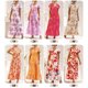thumbnail image 5 of Vestido de mujer con volantes, estampado floral, corbata, cintura, vestido imperio, cuello en V, Romacci Vestido de mujer, 5 of 7