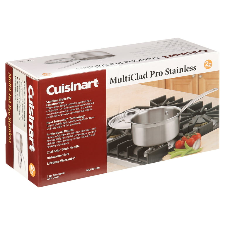 Cuisinart 4 Quart Stainless Steel MultiClad Pro Saucepan