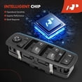 thumbnail image 6 of A-Premium Driver Side Master Power Window Switch Compatible with Chrysler 200 2017, Pacifica 2018-2021, Voyager 2020-2021, Without Folding Mirror, Replace# 68275252AC, 68275252AD, DWS2252, 6 of 6