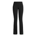 thumbnail image 2 of Women Slightly Flare Yoga Pants Wide-Leg Elastic High Waist Casual Seamless Leggings Fashion Sports Stretch Trousers, 2 of 4