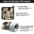 thumbnail image 7 of Pioneer Flower Kitchen Oven Mitt and Pot Holder Sets 4 Pcs for Baking, Cooking and Grilling, Heat Resistant Up To 392 °F, 7 of 7