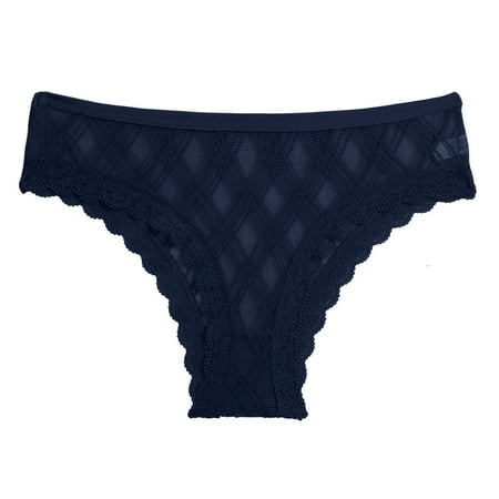 

Fsqjgq Underwear for Women Bikini Pack Cotton Underpants Patchwork Color Underwear Panties Bikini Solid Womens Briefs Knickers Christmas Gift 1 Piece Underwear for Women Basics Lace Blue Xl