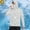 Gray, variant on Nmnitkp Men's UPF 50 Sun Protection Hoodie Lightweight Long Sleeve Rash Guard Shirts Fishing Swim Athletic Workout,Sun Protection Shirts for Men with Mask