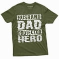 thumbnail image 5 of Men's Father's Day Husband Dad Protector hero T-shirt Dad father Birthday gift tee shirt for him (X-Large Black), 5 of 7