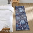 thumbnail image 3 of Yayeee Runner Rug for Bedroom 2'x6' Machine Washable Hallway Non Slip Mat, Blue Fireworks Pattern, 3 of 8
