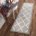 thumbnail image 5 of Well Woven  Modern Bold Lattice Non-Skid Backing Runner Rug - 2' x 7' Blue/Off-white Off-White, 5 of 5