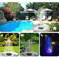 thumbnail image 3 of Solar Fountain 3.8W Solar Powered Water Fountain Pump with 2200 mAh Battery 5 Colorful LED, 3 of 6