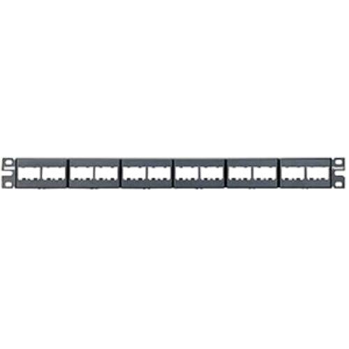 Panduit Patch Panel,Mini-Com,Rack Mt,24 Port CPPL24WBLY