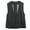 Black, variant on YM YOUMU Women Chiffon Vest Top V-neck Waistcoat with Pockets Sleeveless Double-breasted Loose Outerwear