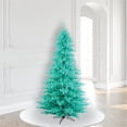 thumbnail image 2 of Vickerman 6.5' Aqua Fir Artificial Christmas Tree with 600 Aqua Lights, 2 of 3