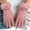 Pink, variant on absanyy Women's Winter Gloves, Cute Cat Embroidery with Heart Motif, Fluffy Cuffs, Warm & Fashionable, Khaki, One Size Fits Most for Daily Use